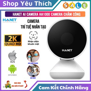 Camera Wifi ⭐FREE SHIP⭐ Camera HANET AI CAMERA HA1000 - Camera Thông Minh Trí Tuệ Nhân Tạo - Chấm Công Khuôn Mặt