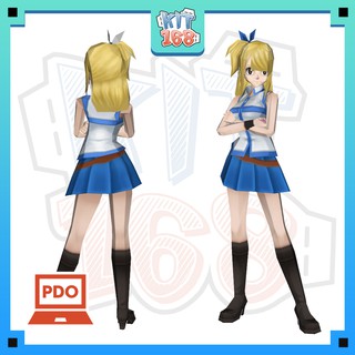 Mô hình giấy Anime Game Lucy Hearthfilia - Fairy Tail