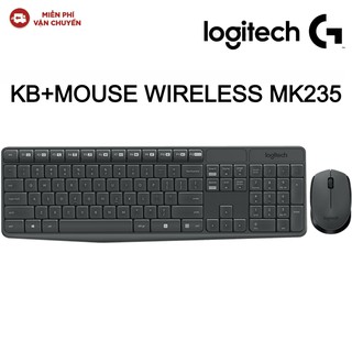 Bộ bàn phím chuột không dây Logitech MK235 - Hàng chính hãng new 100%