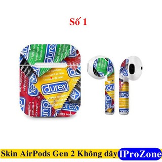 (Gen 2 không dây)Dán Skin cho Airpods Gen 2 bản không dây