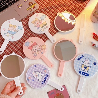 Gương kèm lược Ulzzang hoạt hình xinh xắn