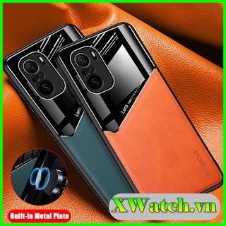 Ốp lưng Xiaomi Redmi Note 10 Note 10 pro K40 K40 pro Poco F3 k30 k30 5g k30 pro K30 ultra hiệu Lens giả da cao cấp