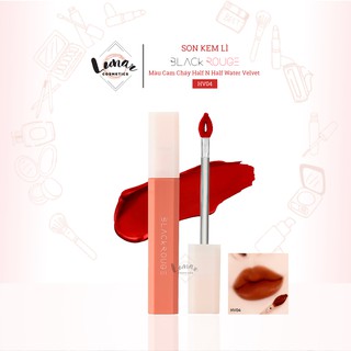 Son Kem Lì Mịn Mượt Nhẹ Môi Màu Cam Cháy Black Rouge Half N Half Water Velvet HV04