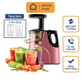 Máy Ép Chậm MEET JUICE ❤️RẺ VÔ ĐỊCH❤️ công suất mạnh mẽ, vắt kiệt bã [Tặng thêm 2 cốc đựng] d4