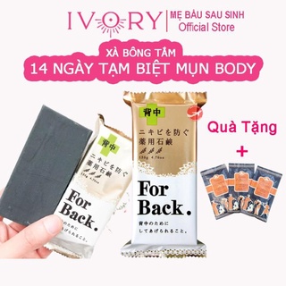 Xà Phòng Mụn Lưng For Back Pelican Nhật 135gr - Xà Bông Giảm Mụn Body Chỉ Sau 14 Ngày