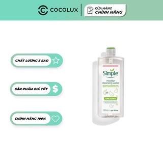 Nước tẩy trang Simple Kind to Skin Micellar Cleansing Water