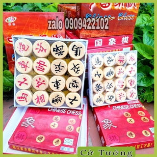 bộ cờ tướng quân gỗ sồi