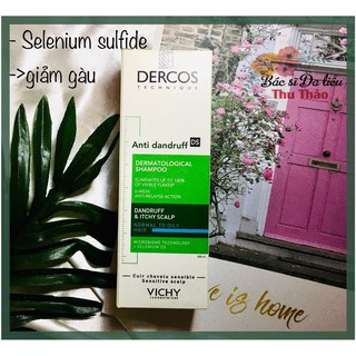[200mL] HÀNG CÔNG TY - DẦU GỘI GIẢM GÀU VICHY DERCOS ANTI DANDRUFF