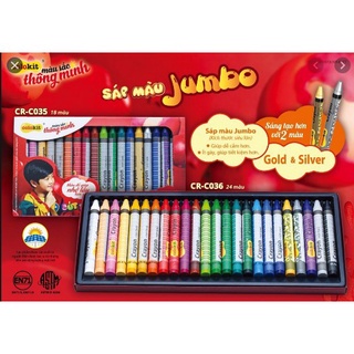 Sáp màu Jumbo CR-C036 24 màu - Thiên Long - Ndbooks