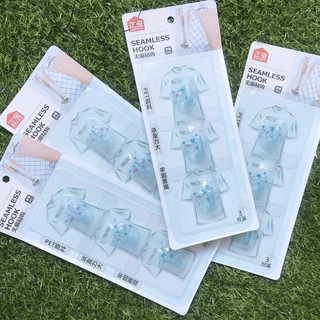 Vỉ 3 móc [loại to] treo dán tường
