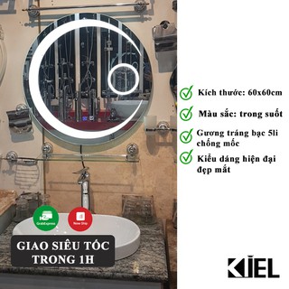 Gương đèn led 3 in 1 cảm ứng kết hợp sấy và gương cạo râu cao cấp.