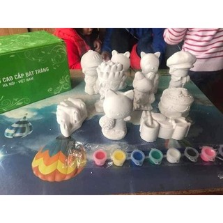 Bộ tô tượng con - 10 con ngẫu nhiên  kèm màu , cọ cho bé