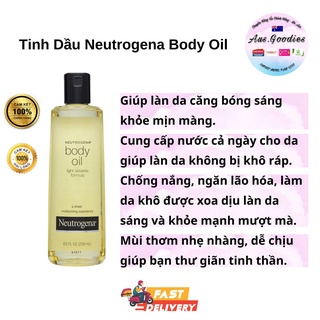 Tinh Dầu Neutrogena Body Oil Light Sesame Formula (250ml)