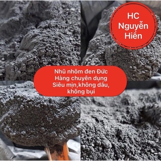 Túi 200g  nhũ nhôm đen Đức,nhũ nhôm không dầu, tốt hơn bột nhũ bạc hàng chuyên dụng cho “pyro”