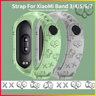 Dây Đeo Cổ Tay Bằng Silicone Cho xiaomi Mi band 6 5 7 7 5 4 3 Miband 6 7 5 3 6