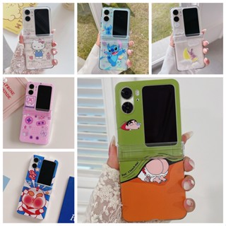 SANRIO Ốp Điện Thoại PC Chống Sốc In Hình Stitch Hoạt Hình Cho OPPO Find N2 Flip 5G