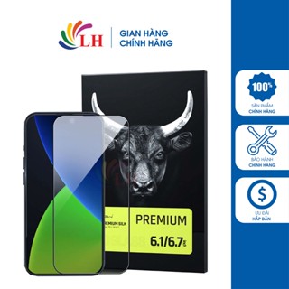 Dán màn hình cường lực Full viền MiPow Kingbull Premium-Silk 14 Pro Max/14 Pro/14 Plus/14//13 - Hàng chính hãng
