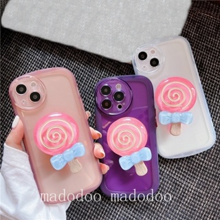 Casing Redmi 9A Note 9S 9 Pro 11 11S 10 10S Mi POCO M3 Pro 4G 5G ins Candy Color Oval Back Cover Cute Cartoon Lollipop Stand Clear Soft Phone Case NKS 17