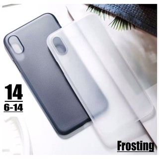 Ốp Điện Thoại Màu Nhám Siêu Mỏng 0.5mm Cho iPhone 14 Plus 13 12 mini pro 14-6 XS X XR XS Max X XS XR 6 6S 7 8 Plus