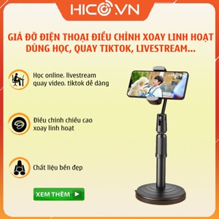 Giá Đỡ Điện Thoại Để Bàn , Giá Kẹp Điện Thoại dùng Livetream Tiktok Học Online - Chân Đế chắc chắn GD010
