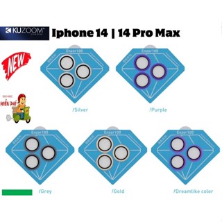 bộ dán mắt camera KUZOOM 14 PRO MAX / 14 PRO / 14 MAX/ 14 chính hãng siêu đẹp