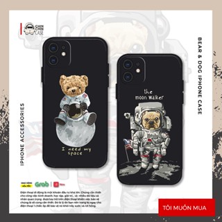 Vỏ ốp iPhone Silicon viền vuông Gấu Chó PHG cho iPhone 6pl/6s/6spl/7/7pl/8/8pl/x/xs/11/12/13/14/pro/max - Chinchincase