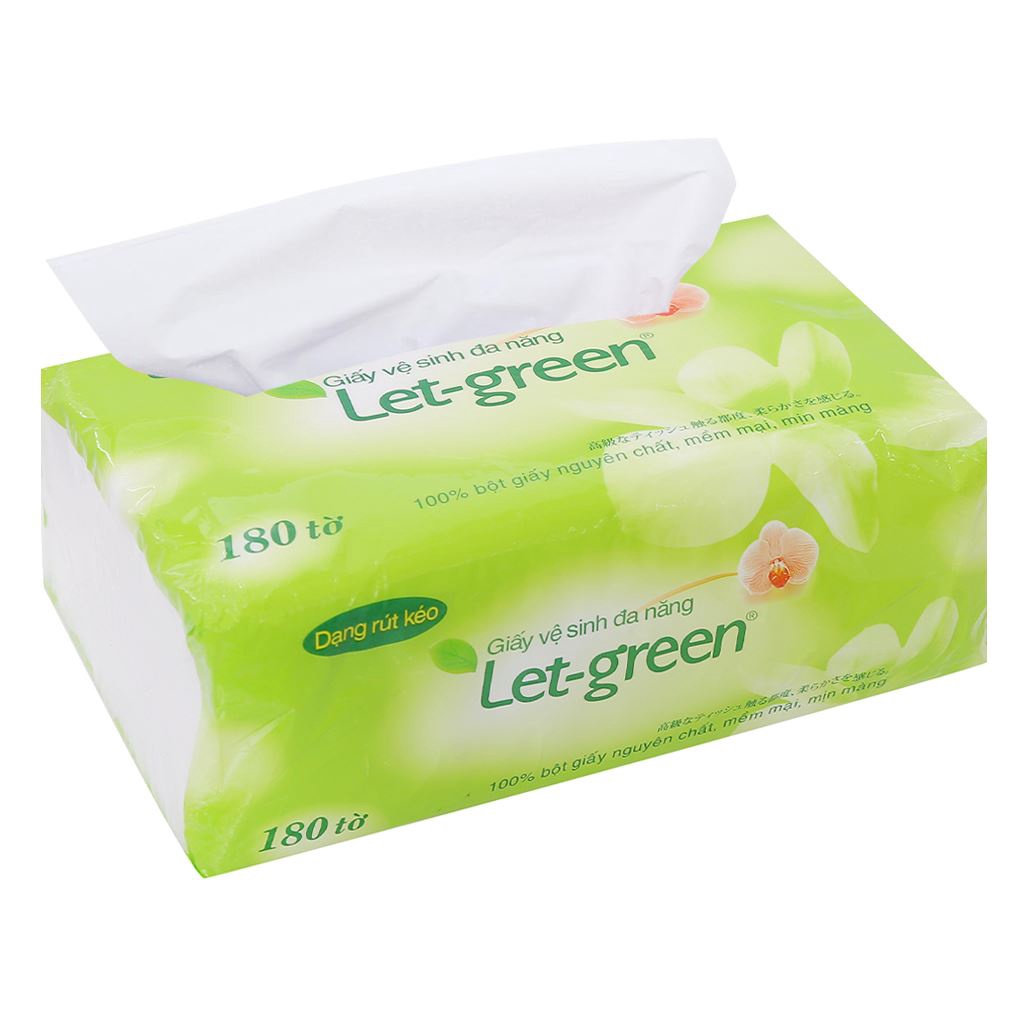 Combo 2 GÓI GIẤY RÚT LỤA Let-Green