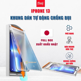 Kính cường lực Iphone 13 có khung chống bụi thế hệ mới chính hãng FLMJ