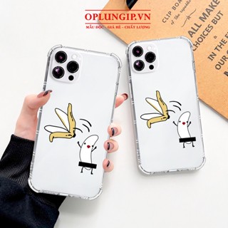 Ốp lưng iphone chống sốc trái chuối hài bựa cho iphone 11 13 pro max 12 14 pro max plus mini x r s max 6 s 7 8 plus