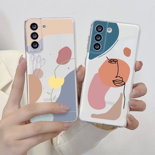 ốp lưng Điện Thoại Mềm Họa Tiết Hoa Graffiti Cho Samsung S22 Ultra S8 S9 S10 S21 FE S21 Note 8 9 10 Plus 20 Ultra S20 FE 5G