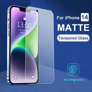 Kính Cường Lực Nhám Bảo Vệ Màn Hình Chống Dấu Vân Tay Cho iPhone 14 Plus 13 12 11 Pro Max 13 Mini