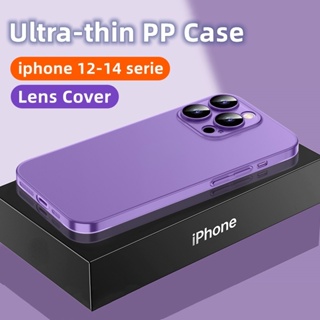 Ultra Ốp Điện Thoại PP Siêu Mỏng Mặt Nhám Chống Sốc Cho iPhone 14 Pro Max 13 12 Pro Max i13 12pro 13pro i12 14 plus