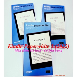 [NEW SEAL] Máy Đọc Sách KINDLE PAPERWHITE 5 (11Th) PPW5 Màn Hình 6.8 inch 300PPI, Có Đèn Vàng Warmlight