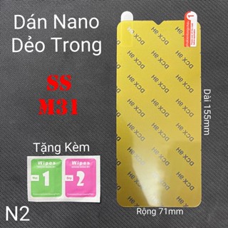 (N2)Miếng Dán Màn Hình Siêu Mỏng Dẻo Nano Cường Lực DCX-9H Samsung M31