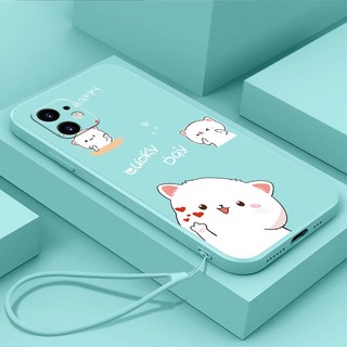 Ốp điện thoại QIANZI TPU kiểu mèo thích hợp cho Iphone 11 Iphone 11 Pro Iphone 11 Pro Max Iphone 12 12 Pro 12