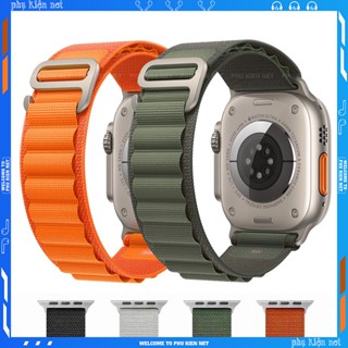 Dây Vải Alpine Canvas Loops Đeo Tay Thể Thao Dành Cho AW, H10 Ultra,Ultra-Chốt Khóa Thép-Size 42- 44-45-49mm