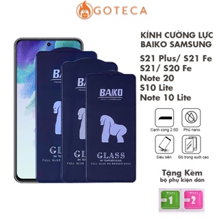 Kính cường lực Baiko Samsung S21 FE S21 Plus, Note 20, Note 10 lite, S20 Fe, S10 Lite A34 5G Cao cấp Siêu bền [Baiko]