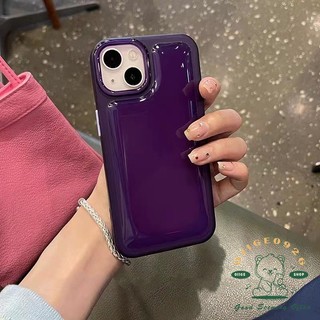 Ốp Điện Thoại TPU Trong Suốt Chống Rơi Họa Tiết Bánh Mì Tím Cho Iphone 14 13 12 11 ProMax Plus