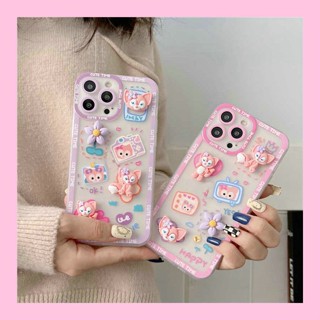 3D Doll Casing Xiaomi Mi POCO X5 F3 F4 5G X3 GT NFC X4 M3 M4 Pro 11T 10T 10 11 Lite 12 Ultra 12X 8 SE Cute Cartoon LinaBell Flowers Angel Eyes Fine Hole Shockproof Lens protection straight Clear Soft Phone Case Cover STD 16