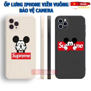 Ốp lưng iphone viền vuông 7+/8 plus, X, XSMAX, 11, 12, 13, 14 PROMAX Hot trend Mic.ky