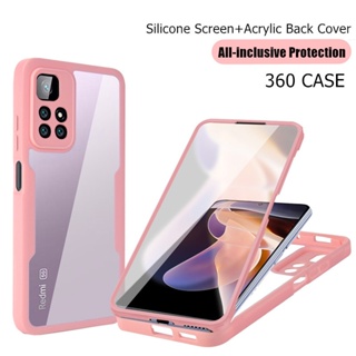 Ốp Điện Thoại PC Cứng Trong Suốt Bảo Vệ 360 Độ Cho Xiaomi POCO F3 X3 X3 Pro X3 NFC 11 Lite 5G Redmi 9A 9T 9C Note 11 10 9S Pro