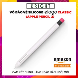Vỏ Bảo Vệ Silicone cho Apple Pencil 2 elago Classic Chống Bẩn, Chống Trầy (White) - Hàng Chính Hãng