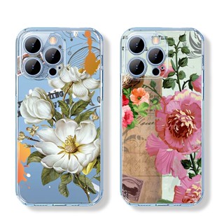 Ốp lưng iphone Hoa châu âu 3D đẹp sang trọng dẻo iPhone 6 6s 7 8 plus x xs max 11 promax  (a01)