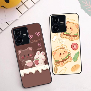 Ốp Vivo Y22S in hình gấu chocolate kẹo ngọt siêu đẹp siêu xinh