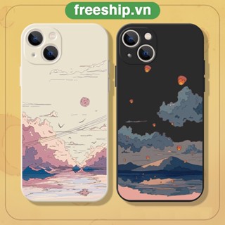 [ỐP ĐIỆN THOẠI] Ốp iphone cho x/xs/6/7/8plus/13/14/12pro/11promax/xsmax ốp lưng iphone mây núi hùng vĩ bảo vệ camera