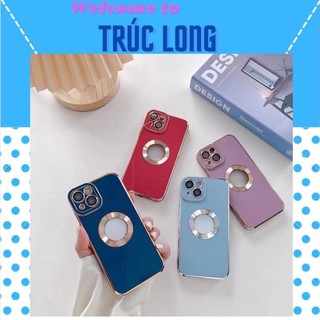 Ốp Lưng Hở Táo Viền Vuông Mạ Xi Cao Cấp Chống Ố Vàng 7 PLUS 8 PLUS X XS MAX 11 PRO MAX 12 PRO MAX 13 PRO MAX