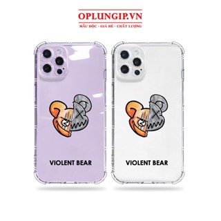 Ốp iphone trong suốt cao cấp violent bear iphone 11 pro max 13 12 14 plus pro max mini x r s max 6 s 7 8 plus