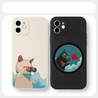 Ốp lưng iphone Cặp đôi mèo cạnh vuông dẻo iphone 6/6plus/7/7plus/8/8plus/x/xr/xs/11/12/13/14pro/max/promax tr469