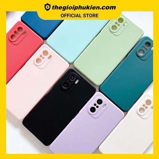 Ốp lưng dẻo cạnh vuông bảo vệ camera màu trơn dành cho Xiaomi 11 lite 11T redmi 9c 10 11 pro note 7 8 poco x3 m3 c40 k40