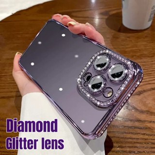 Ốp iPhone 14 13 12 Pro max 14 plus case ốp lưng iphone 14 13 12 promax Silicon Mềm Trong Suốt Đính Đá Lấp Lánh Sang Trọng Chống Sốc Cho điện thoại iP 13 11 12 14 Pro Max Plus